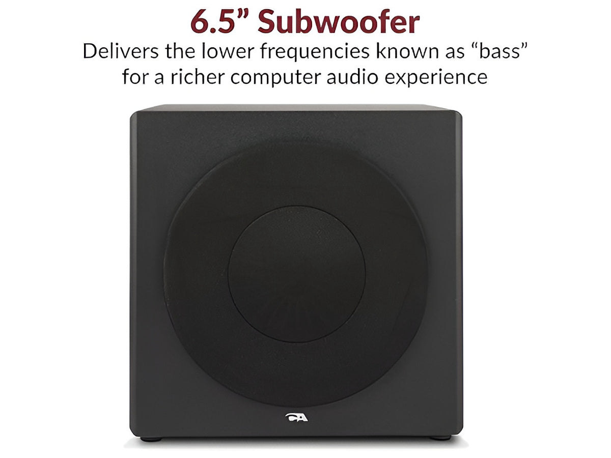Cyber Acoustics CA-3908 2.1 Multimedia Speaker System with Subwoofer, 92 Watts Peak Power, Deep Bass, Perfect for Music, Movies, and Games on Desktops, Laptops, Consoles