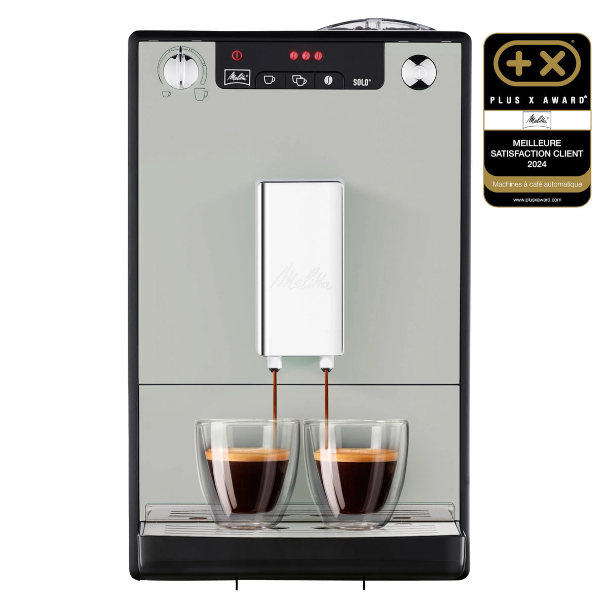 2026 Melitta Solo Sandy Grey, Grain Coffee Machine with Grinder and Aroma Extraction System, LED Display, Mode 1 to 2 Cups, E