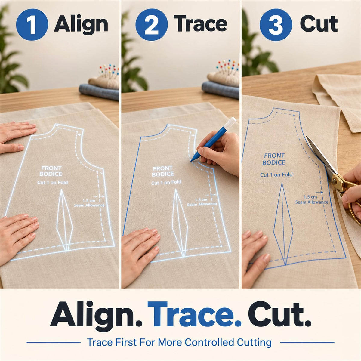 Sewing Projector for Patterns, WiFi and HDMI Pattern Projector with Remote Adjustable Downward Projection for Tracing Digital Sewing Patterns Onto Fabric Without Printing, Taping or Paper Templates