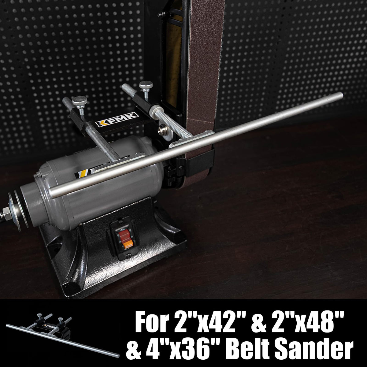3-in-1 Extended Universal Support bar with Micro Adjust Bench Grinder Mounting Set, Extended Support Bar for wet sharpening system& Belt sander, for Vevor, Bucktool, Wen, Tormek