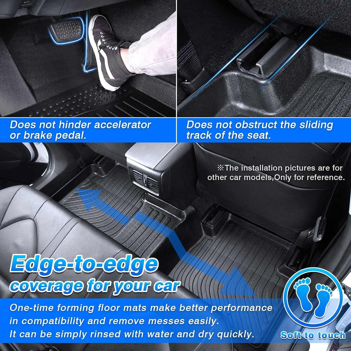 Cartist Floor Mats for Hyundai Tucson Gas 2022-2025 2026 (Not Fit Hybrid or PHEV), All Weather Cargo Liner for Tucson Accessories, Heavy Duty Tucson SE | SEL | Limited | XRT Car Mats, Car Accessories