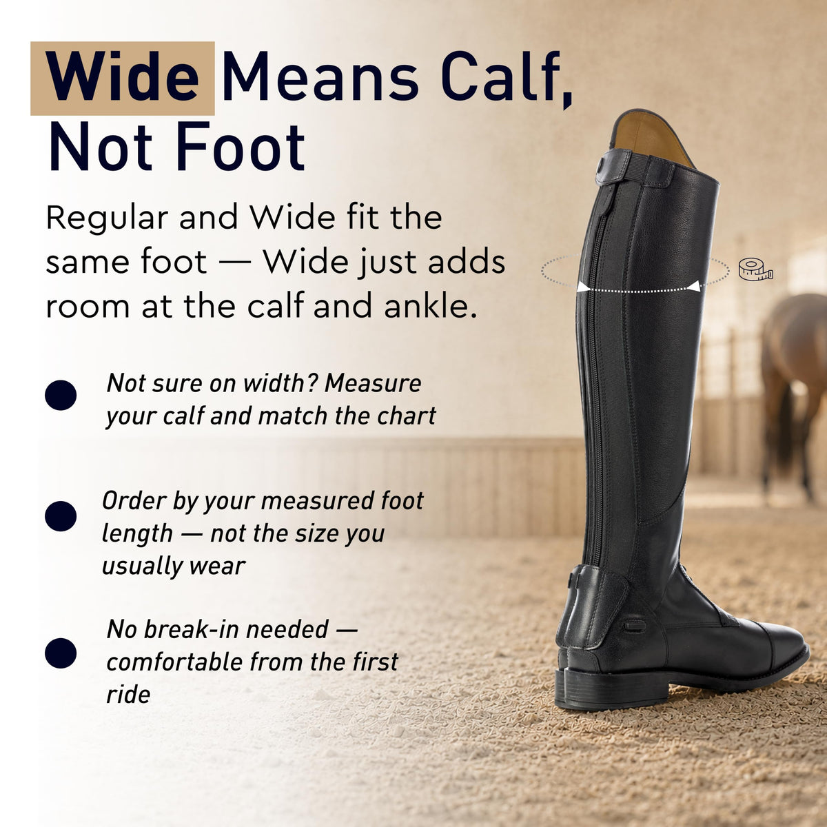 Equinavia Karina Horse Riding Boots for Women, Tall Field Boots English Riding Boots for Women, Elastic Gussets, Heavy Duty YKK Zipper, Tapered Ankle Fit, Equestrian Comfort and Style