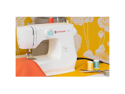SINGER M1500 Lightweight & Portable Sewing Machine with Accessory Kit, 57 Stitch Applications, LED Light & 4-step Buttonhole, Great for Quilting, Crafts & Mending