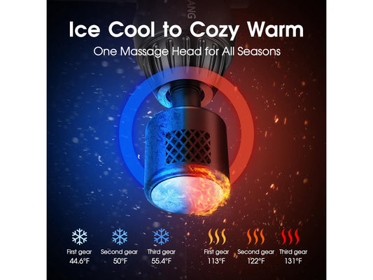 Massage Gun with Heat and Cold,Massage Gun Massage Gun Deep Tissue | Back Massager for Pain Relief,Percussion Muscle Massager,Handheld Messager with 7Heads&Silent 20speeds Smart LCD