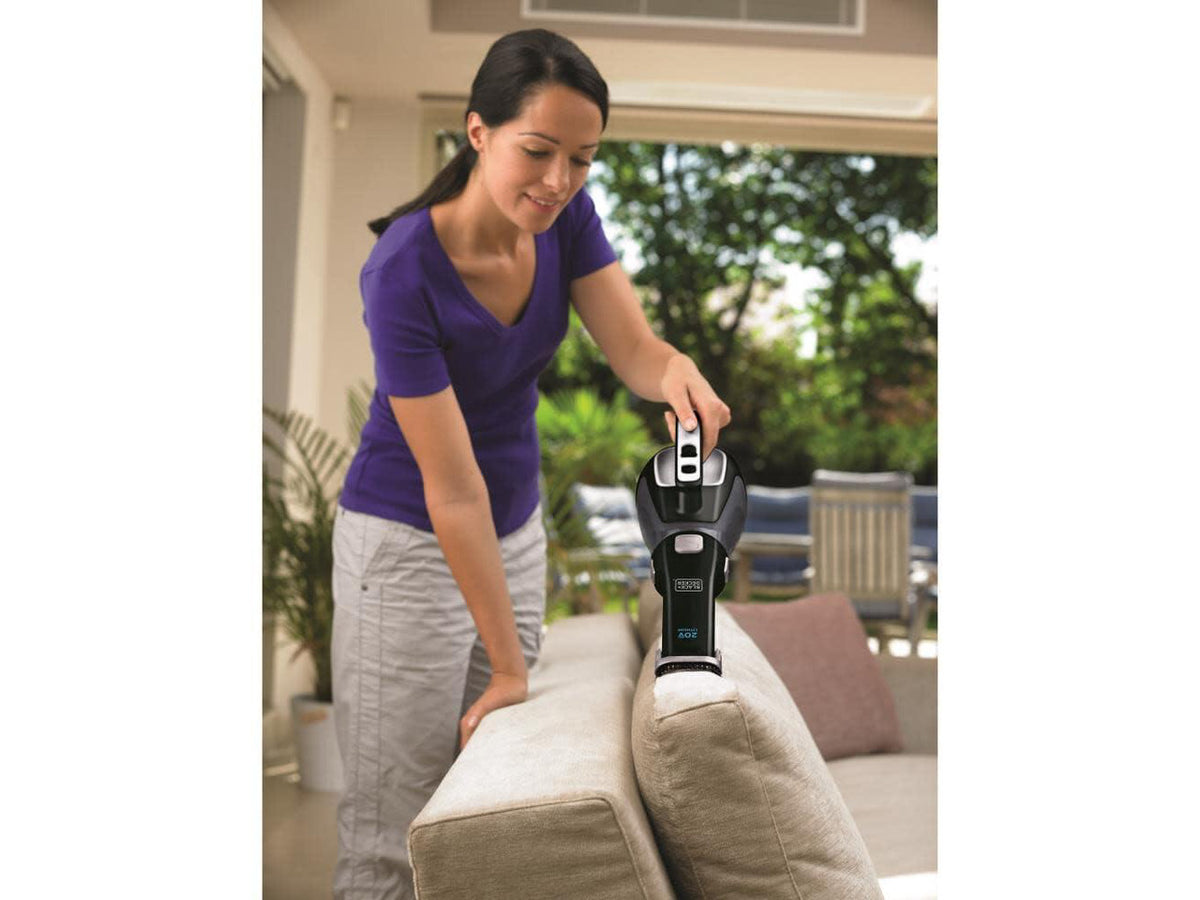 20V Hand Vacuum Cordless Rechargeable, Car Vacuum Portable, Powerful Suction AdvancedClean Hand Vac with Extendible Crevice Tool, Flip-Up Brush and Charging Base (BDH2000L)