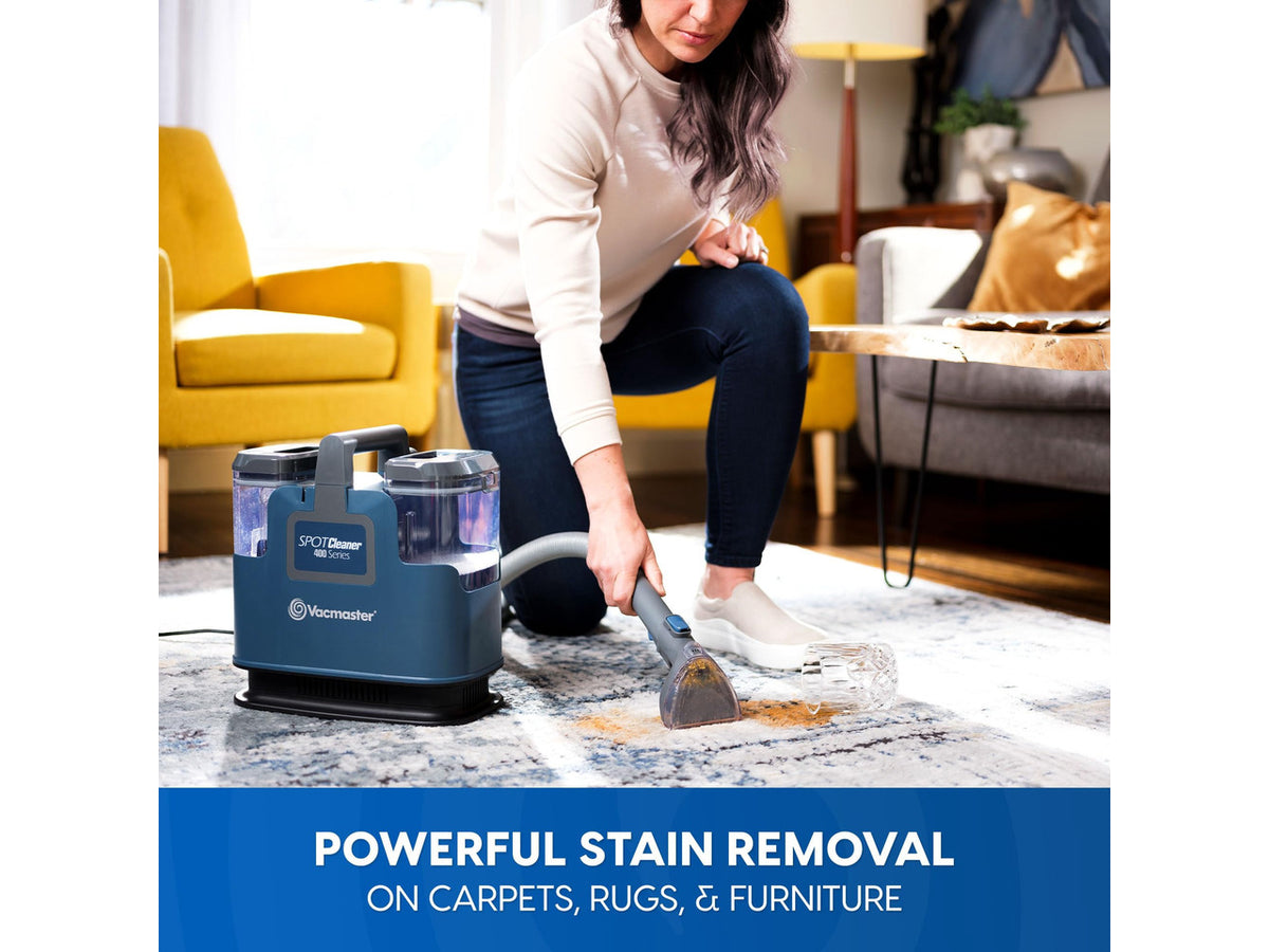 400 Series Portable Carpet & Upholstery Spot Cleaner Machine | 16Kpa Power Suction with Versatile Tools for Pets, Area Rugs and Couches - SCB301