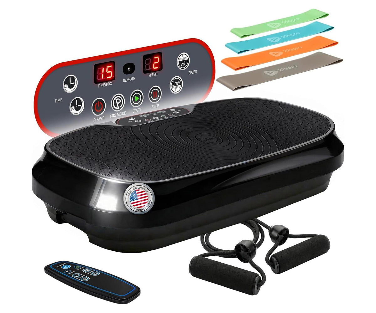 Lifepro Waver Mini Vibration Plate Exercise Machine – Compact Whole Body Vibrating Platform for Lymphatic Drainage, Recovery & Weight Loss