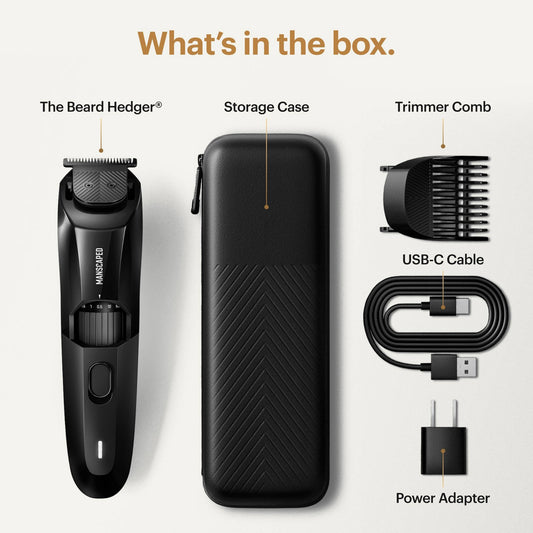 Manscaped The Beard Hedger SkinSafe Cordless Beard Trimmer, Waterproof Clippers for Facial Hair Shaving