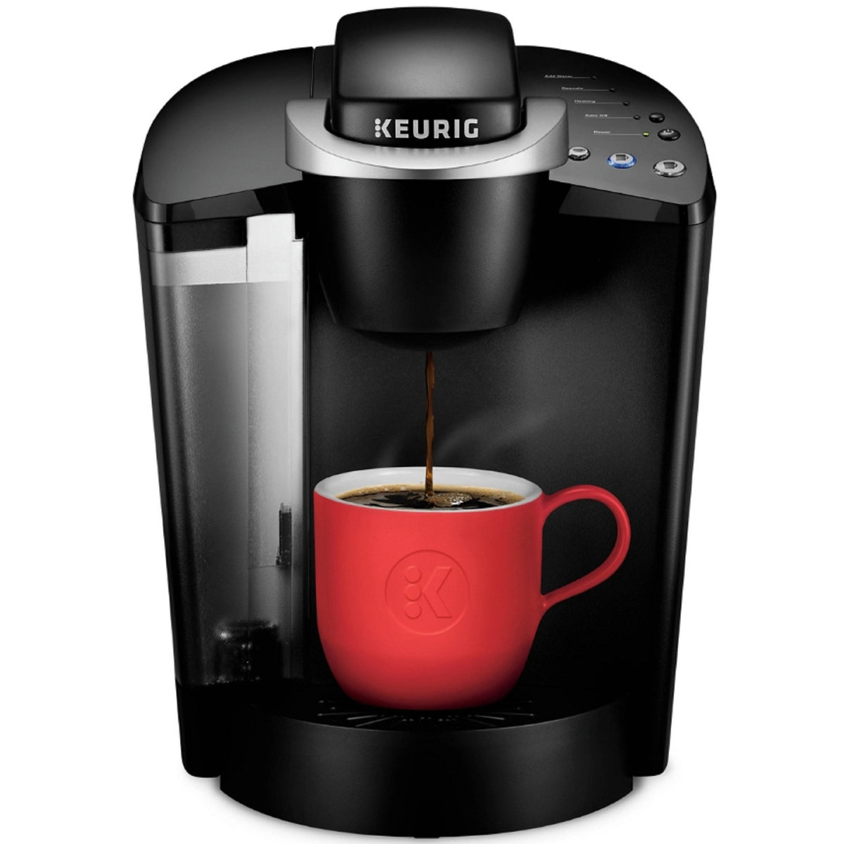 Keurig K-Classic Single-Serve K-Cup Pod Coffee Maker - K50 - Black: 48oz Capacity, Automatic Shut-Off, Removable Reservoir