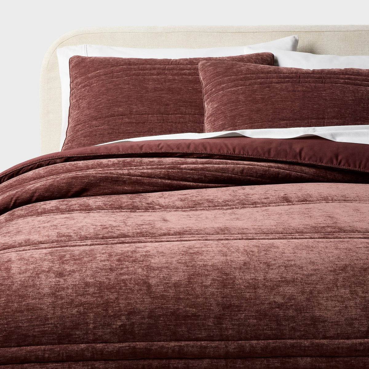 Full/Queen Chenille Comforter and Sham Set Berry - Threshold™