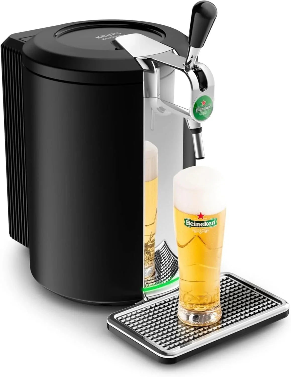 2026 Krups Beertender Pressure Beer Machine, 5 L Drums, Heineken Group Brands, Light indicator, Perfect temperature and foam