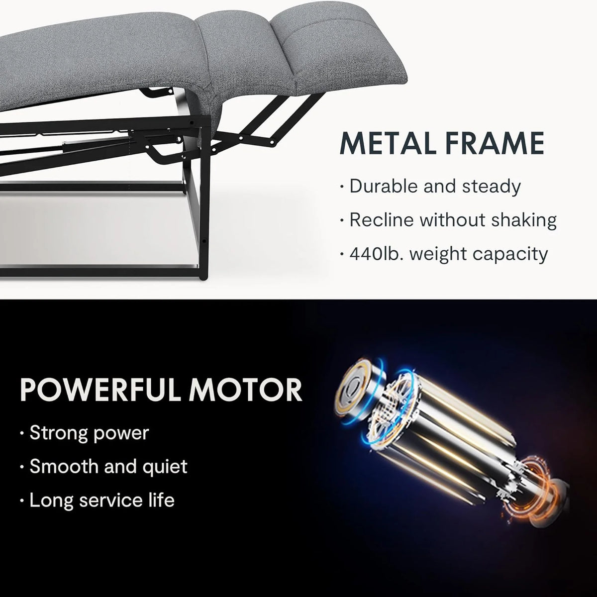 2026 FLEXISPOT electric relax chair with adjustable backrest, tiltable from 105° to 155°, reclining chair, ergonomic relax ch