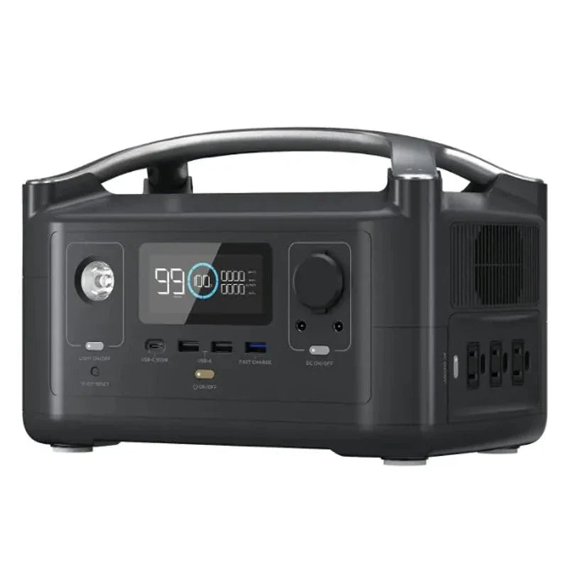 288Wh Portable Power Station 3 x 600W AC Outlets & LED Flashlight