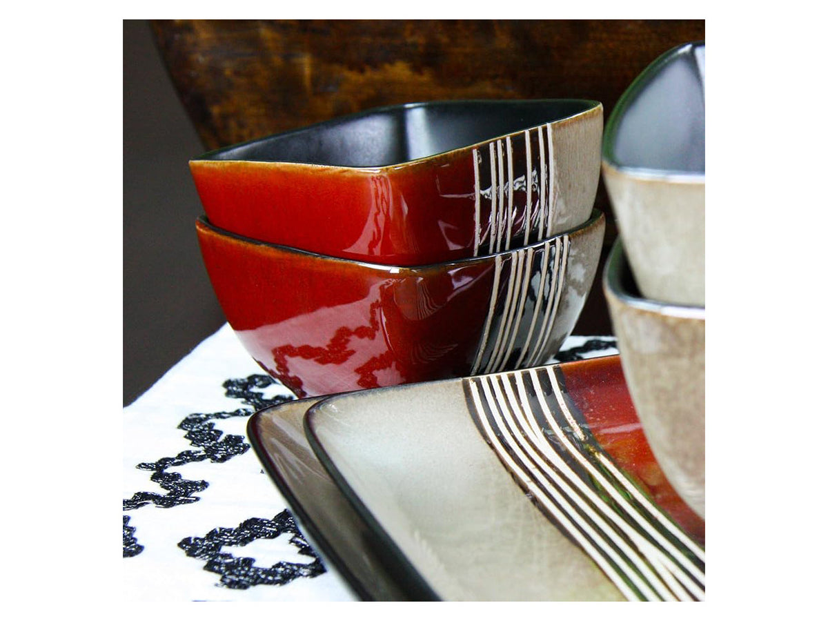 Elama Downtown Loft 16 Piece Dinnerware Set