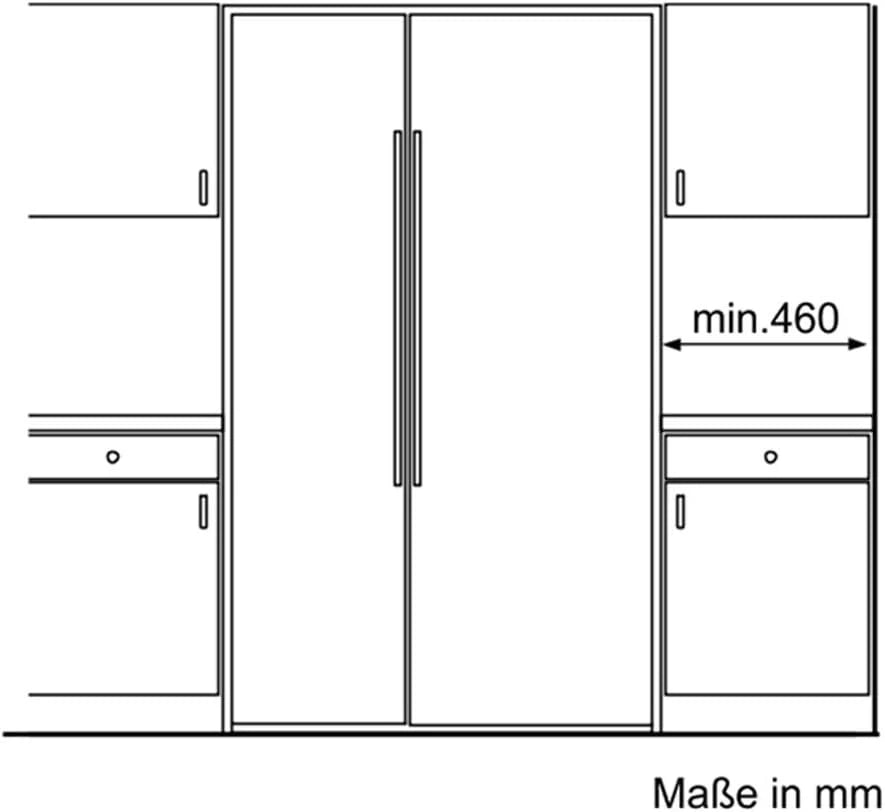 2026 Bosch KAN62A75 Side by Side/A++ / refrigerator : 385 L/freezer : 219 L / 0. [Energy class A++]