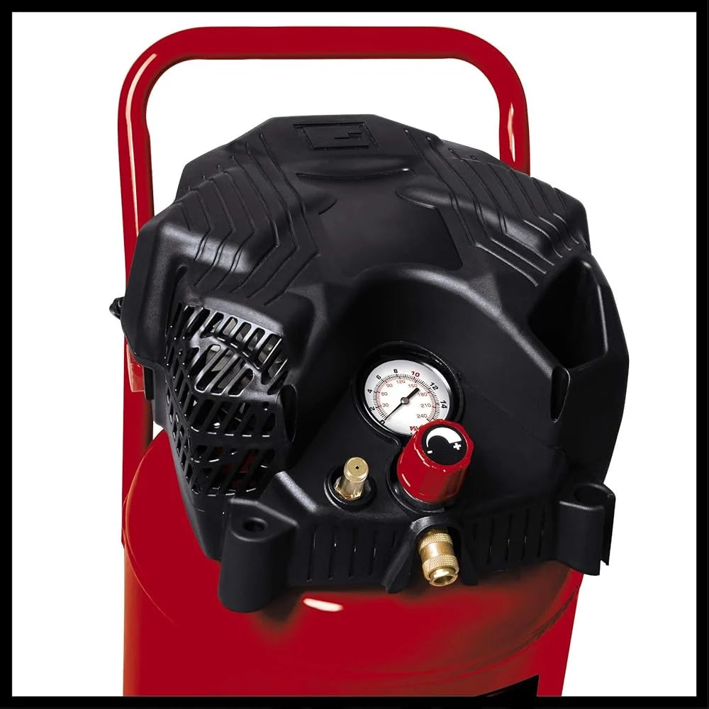2026 Einhell Compressor TH-AC 240/50/10 OF (Powerhouse 1500 W, 50 L) & Accessory HP hose 15 m for compressor, Maximum pressur