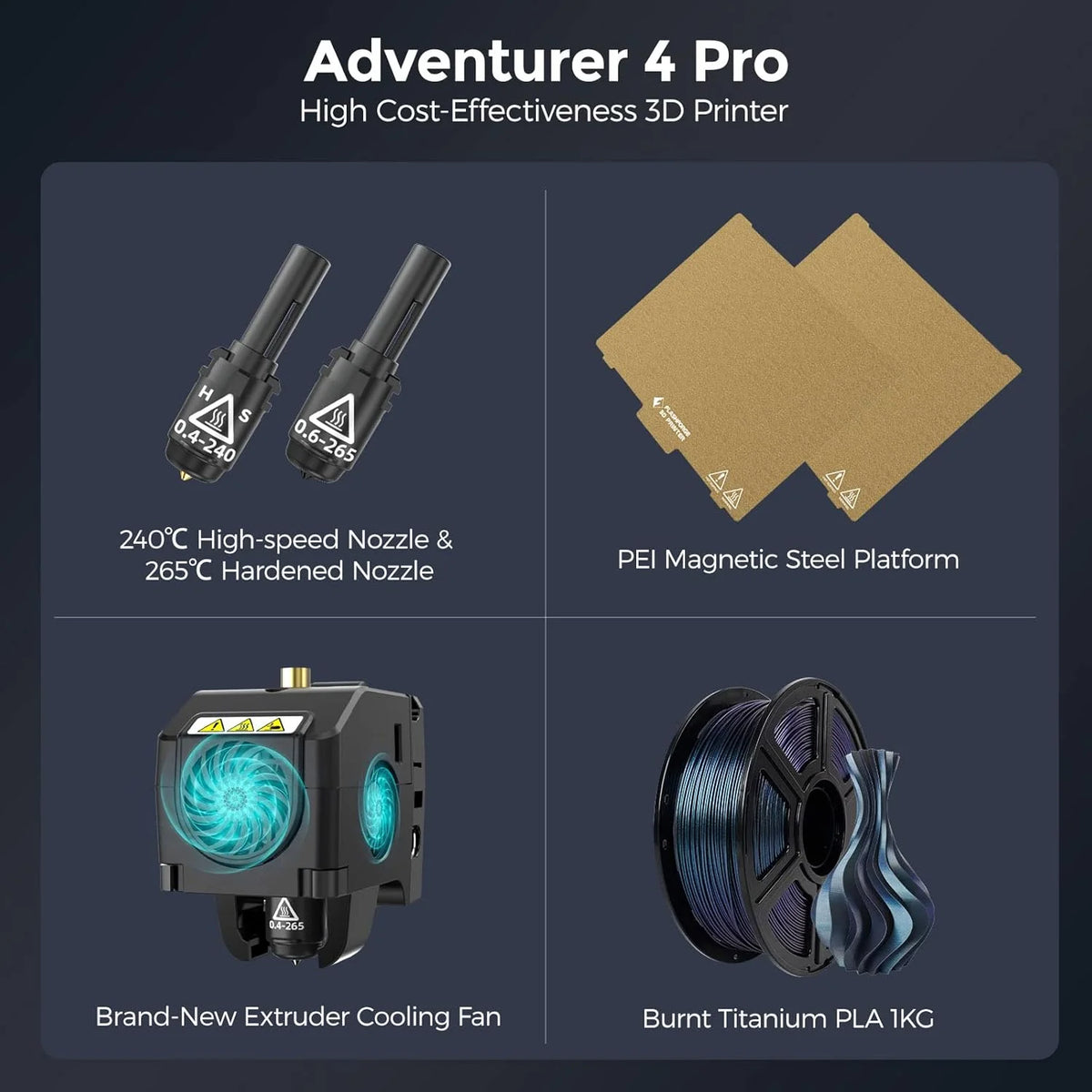 2026 3D Flashforge Adventurer 4 Pro Printer
