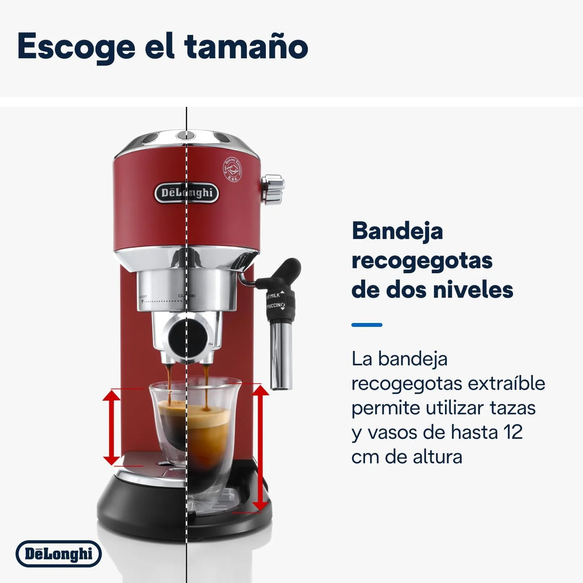 2026 De'Longhi Dedica – Stainless steel pump coffee maker for ground or individual coffee, espresso and cappuccino, 1.3 litre
