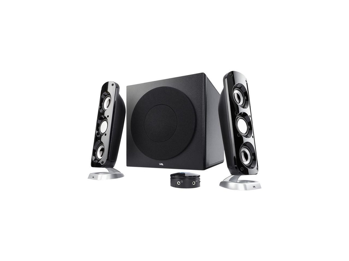 Cyber Acoustics CA-3908 2.1 Multimedia Speaker System with Subwoofer, 92 Watts Peak Power, Deep Bass, Perfect for Music, Movies, and Games on Desktops, Laptops, Consoles