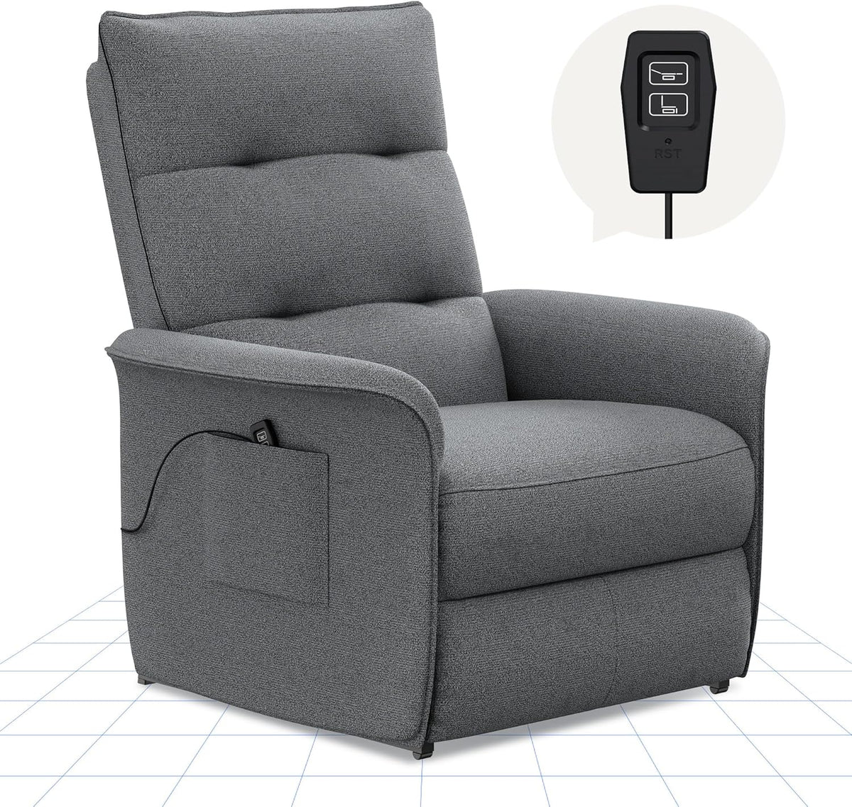 2026 FLEXISPOT electric relax chair with adjustable backrest, tiltable from 105° to 155°, reclining chair, ergonomic relax ch