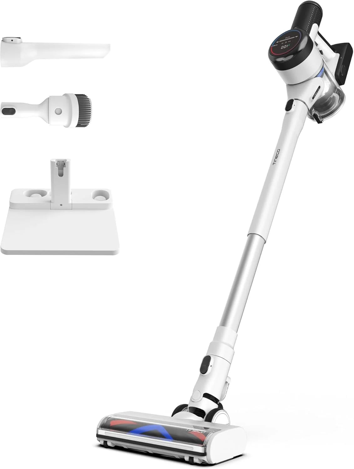 2026 Tineco Pure One S15 Essentials Smart Cordless Stick Vacuum with Anti-Tangle Brush and LED Light
