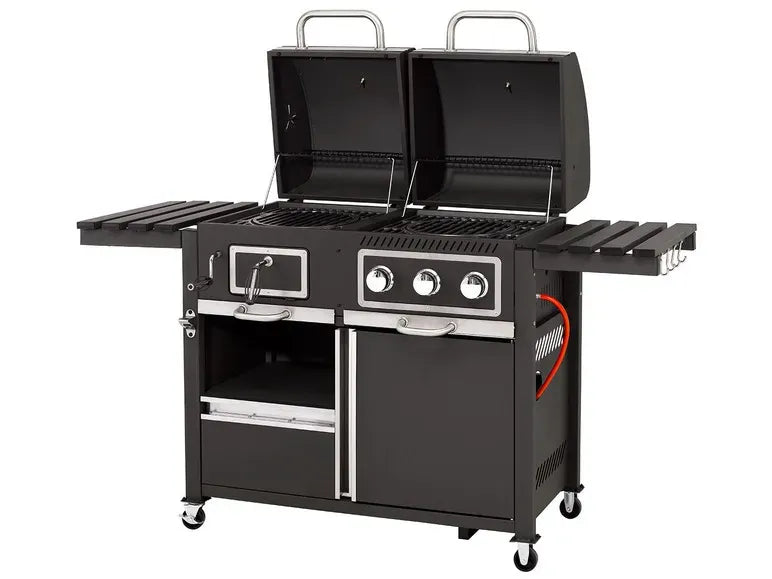 2026 tepro coal-gas grill “Toronto Kombi”, 8.7 kW power, 3 stainless steel burners, 2 shelfs