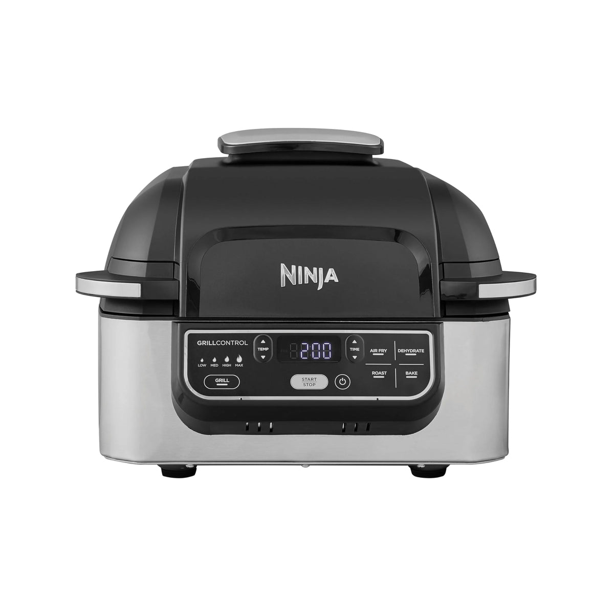2026 Ninja Foodi Grill & Air Fryer, 5.7L, 5 Cooking Functions (Black/Silver)