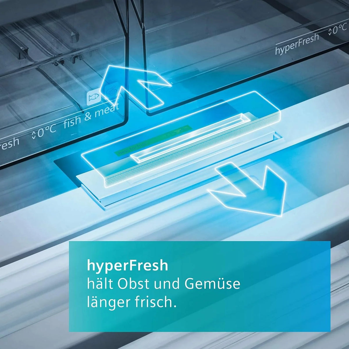 2026 SIEMENS KF96NVPEA iQ300 multi-door refrigerator, 183 x 91 cm, 405 L cooling & 200 L freezing, hyperFresh longer freshnes