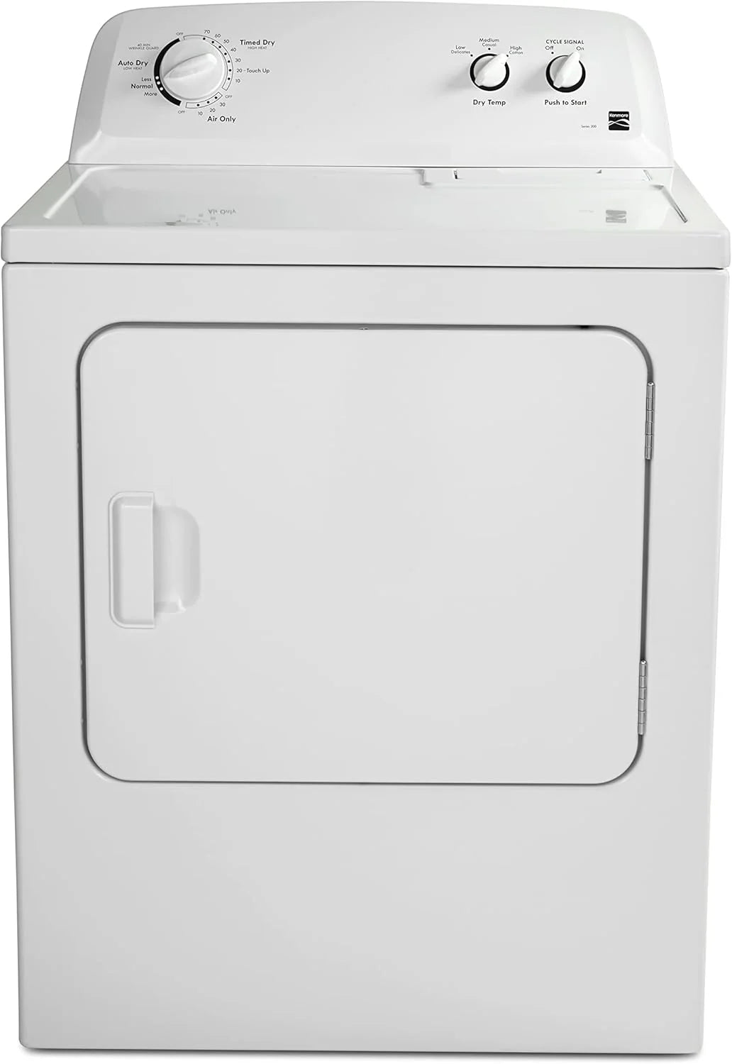 2026 Electric dryer Kenmore 74 cm (29") front load with anti-frishing protection and total capacity of 198 litres (7 ft3), wh