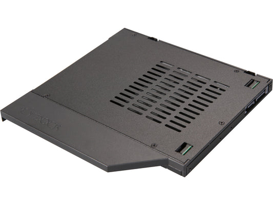 ICY DOCK ToughArmor MB411SPO-2B (Fits 9.5mm height ODD Slot) 2.5" SSD / HDD Hot-Swap SATA Mobile Rack for 9.5mm Ultra Slim CD/DVD-ROM Optical Bay