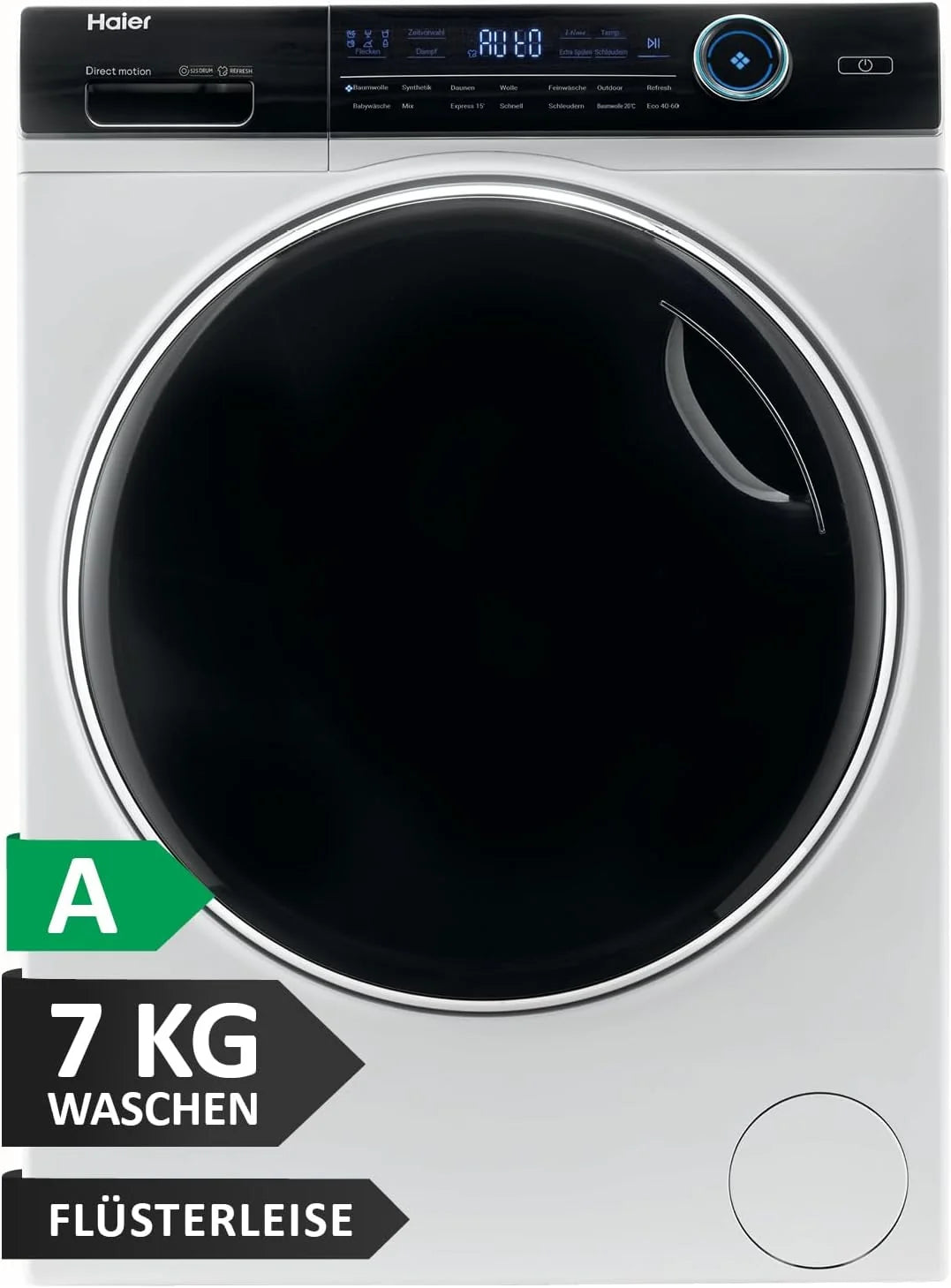 2026 Haier I-PRO SERIE 7 HW70-B14979 I front loader washing machine 7kg I Washing Machine with A-efficiency, 1,400 rpm. & qui