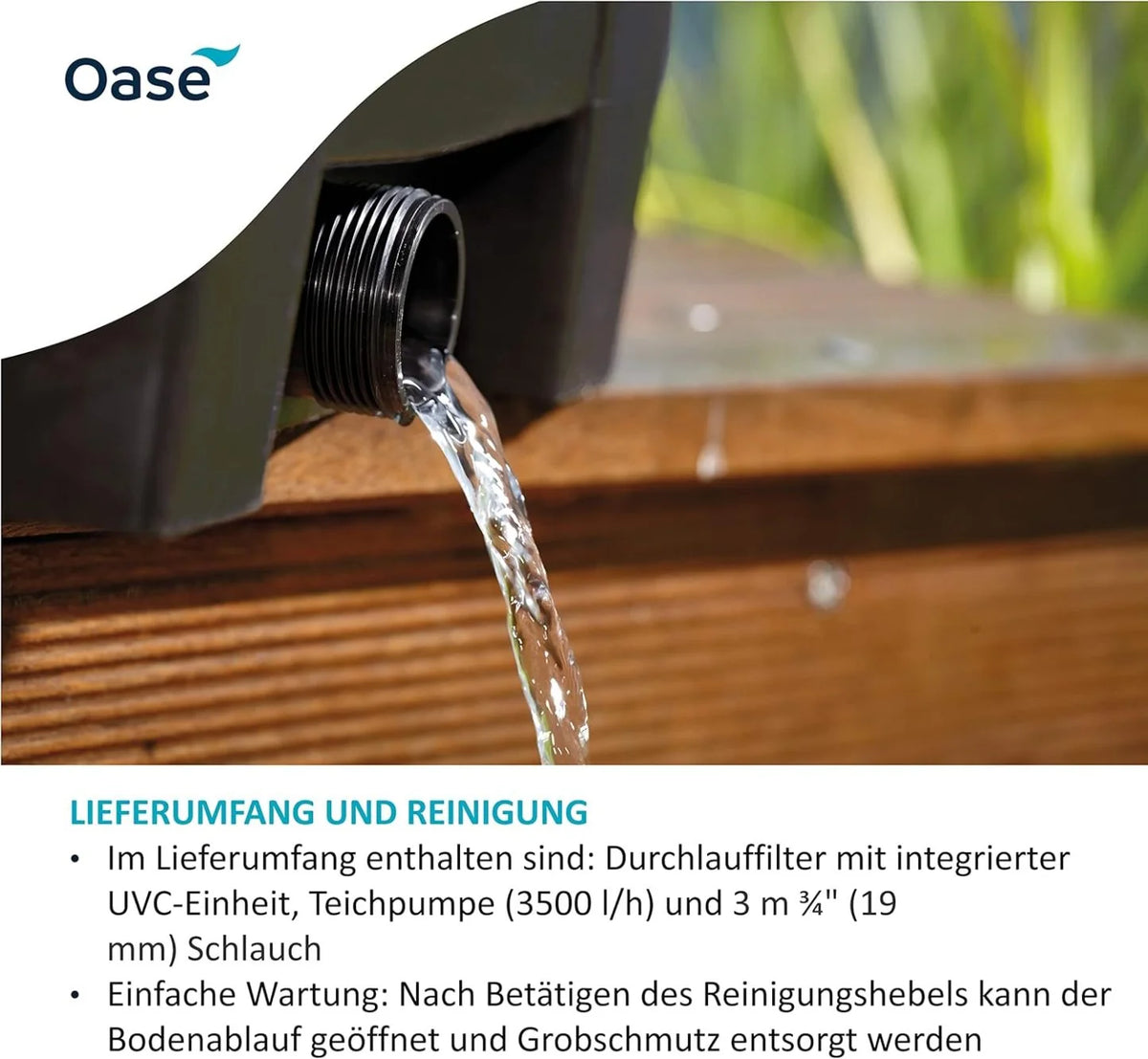 2026 OASE 56789 continuous filter BioSmart Set 36000 suitable for ponds up to 36 m3, filter system, filter complete set incl