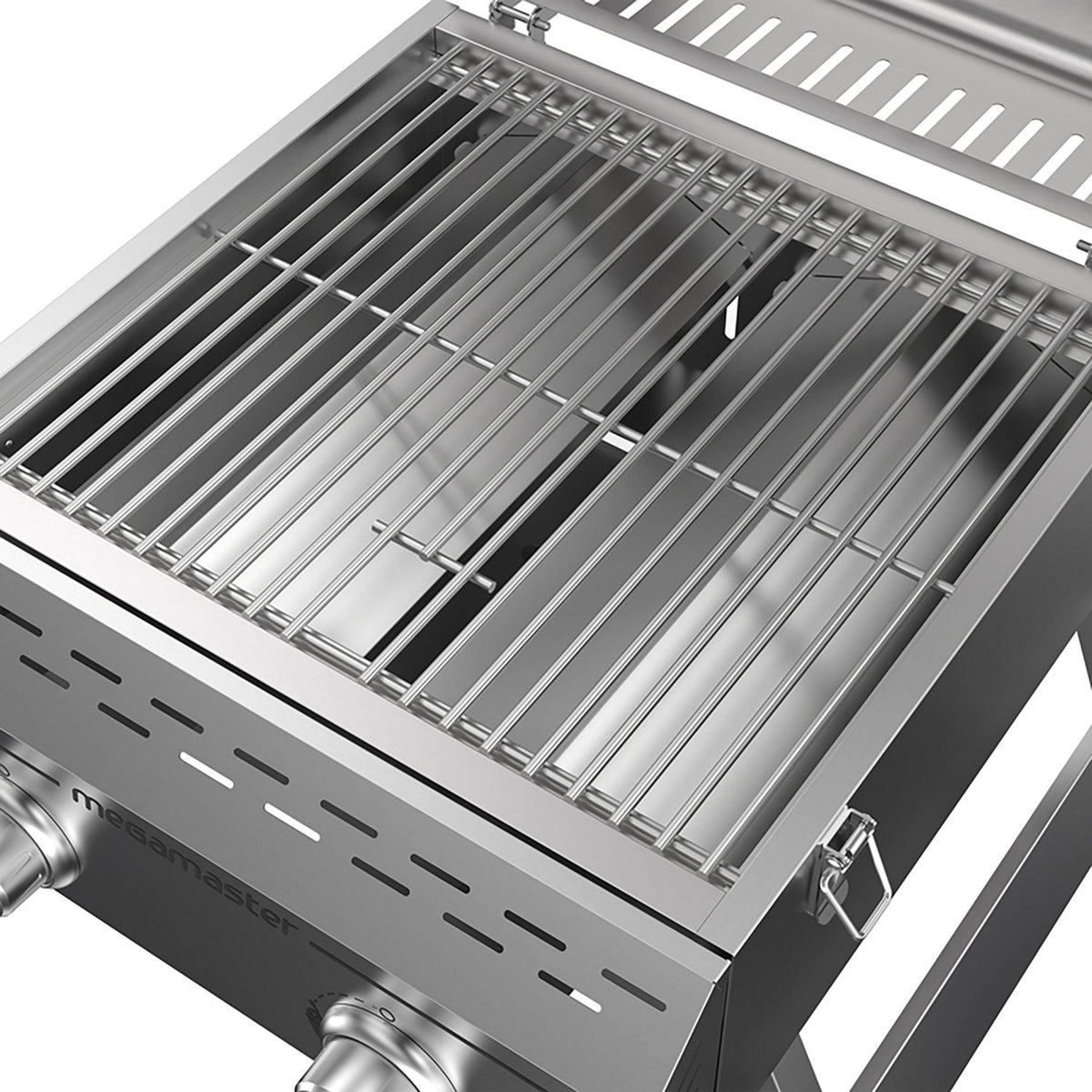 Megamaster 2-Burner Stainless Steel Portable Propane Gas Grill