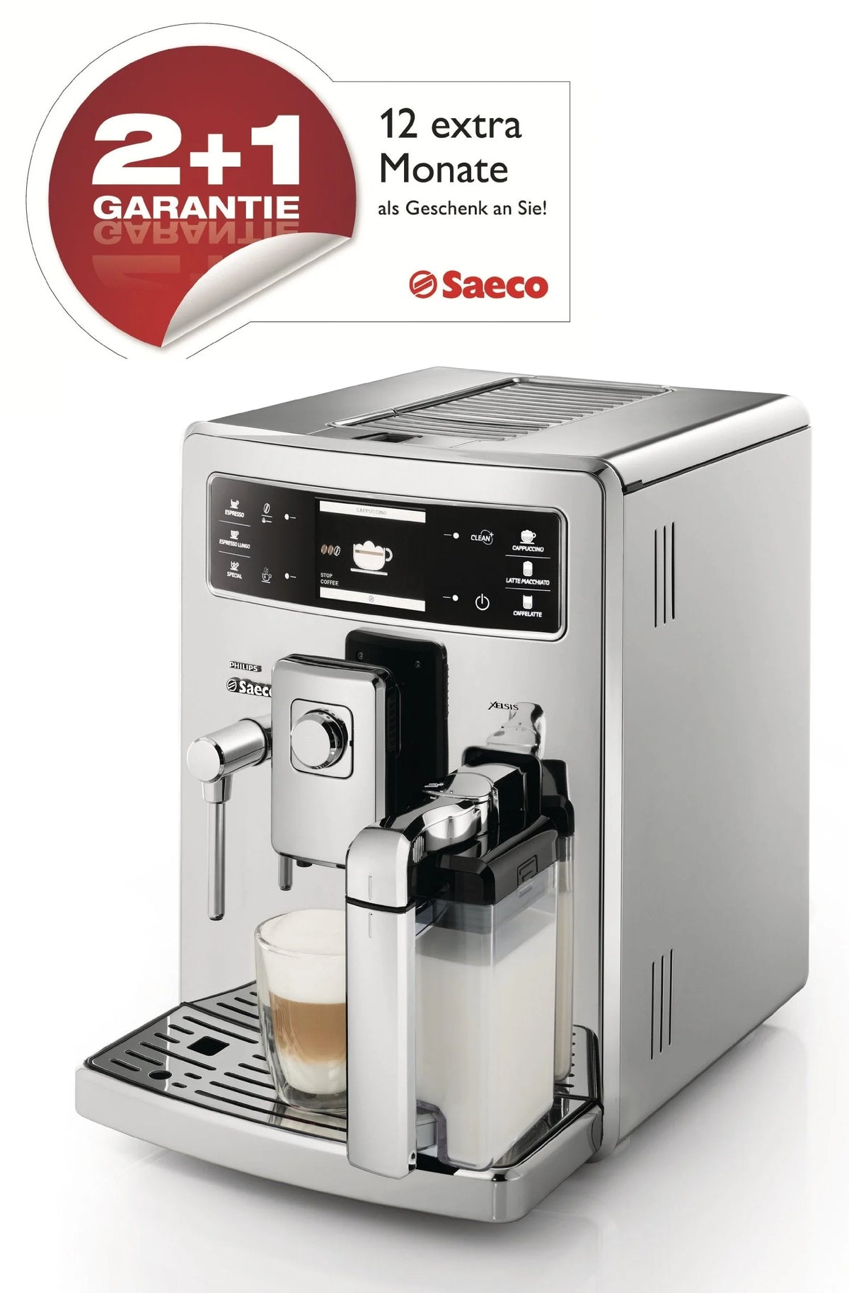 2026 Philips Saeco Xelsis Digital ID / HD8946/01 Shiny stainless steel coffee machine (Import Germany)