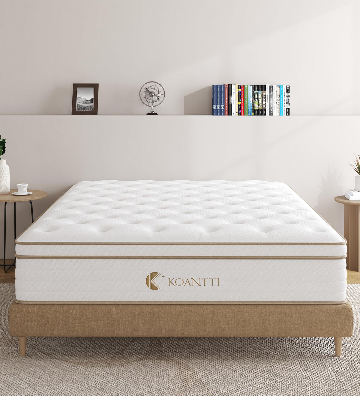 2026 30 cm (12 inches) KOANTTI 2025 mattress in shape memory foam. Medium firmness.