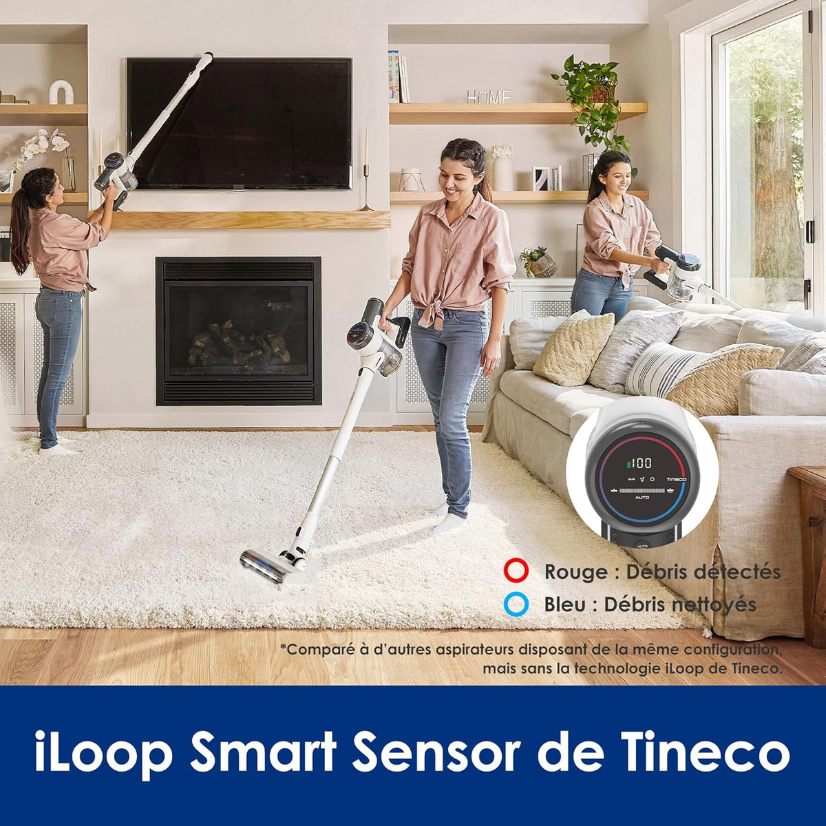 2026 Tineco Pure One S15 Essentials Smart Cordless Stick Vacuum with Anti-Tangle Brush and LED Light