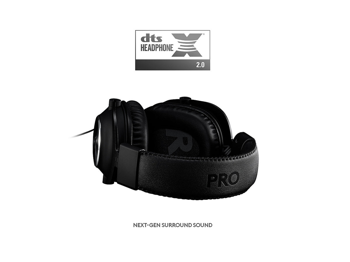 Logitech G PRO X Gaming Headset with Blue Voice, DTS Headphone 7.1 and 50 mm PRO-G Drivers, for PC - Black