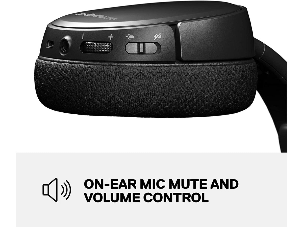 SteelSeries Arctis 1 Wireless Gaming Headset – USB-C – Detachable Clearcast Microphone – for PC, PS4, Nintendo Switch and Lite, Android – Black