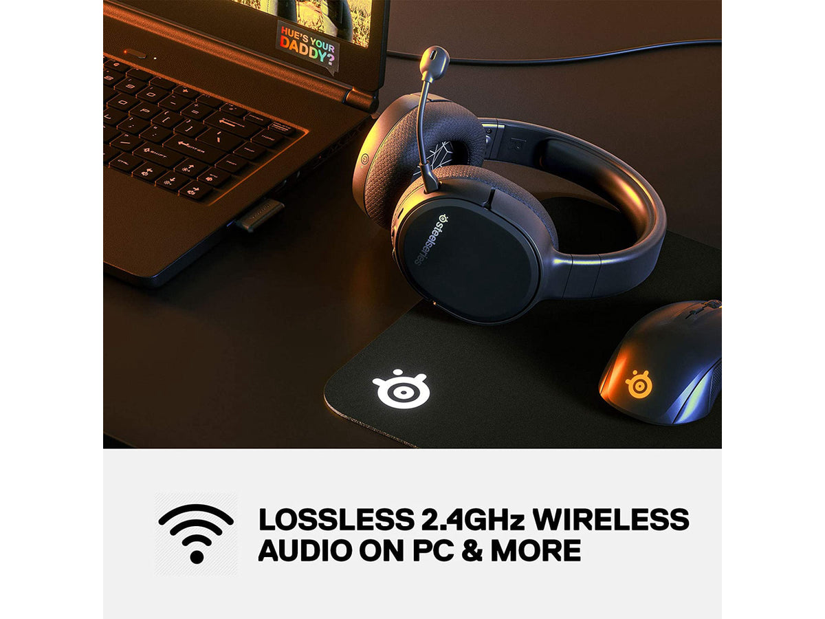 SteelSeries Arctis 1 Wireless Gaming Headset – USB-C – Detachable Clearcast Microphone – for PC, PS4, Nintendo Switch and Lite, Android – Black