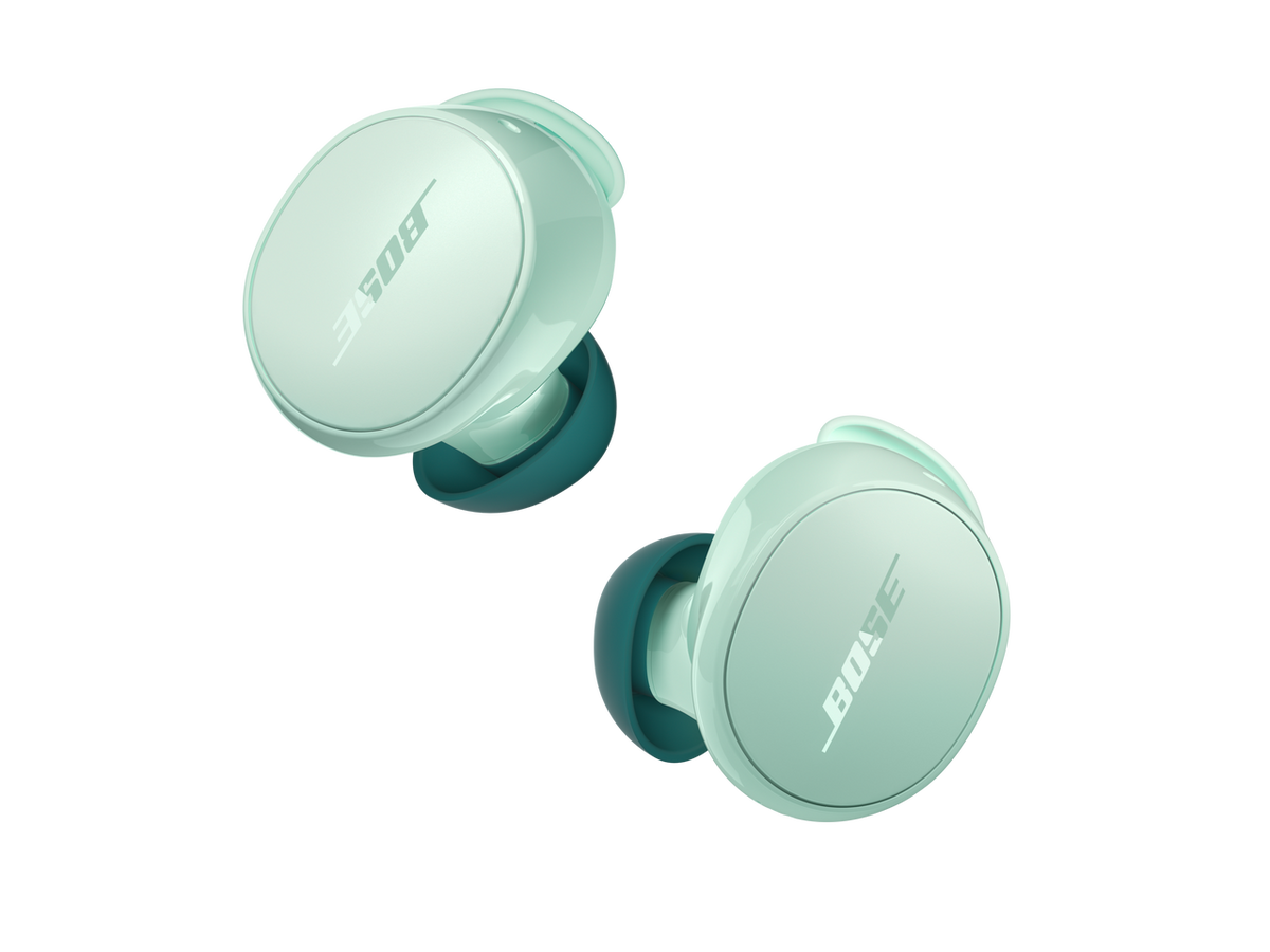 Bose QuietComfort Earbuds - True Wireless Bluetooth Earbuds with Active Noise Cancellation and Mic, USB-C Charging, IPX4 Rating, Up to 8.5 Hours of Playtime, Dewdrop Mint