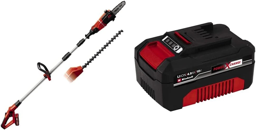 2026 Einhell GE-HC 18 Li T Cordless 2-in-1 Hedge Trimmer and Pole Saw, Tool Only