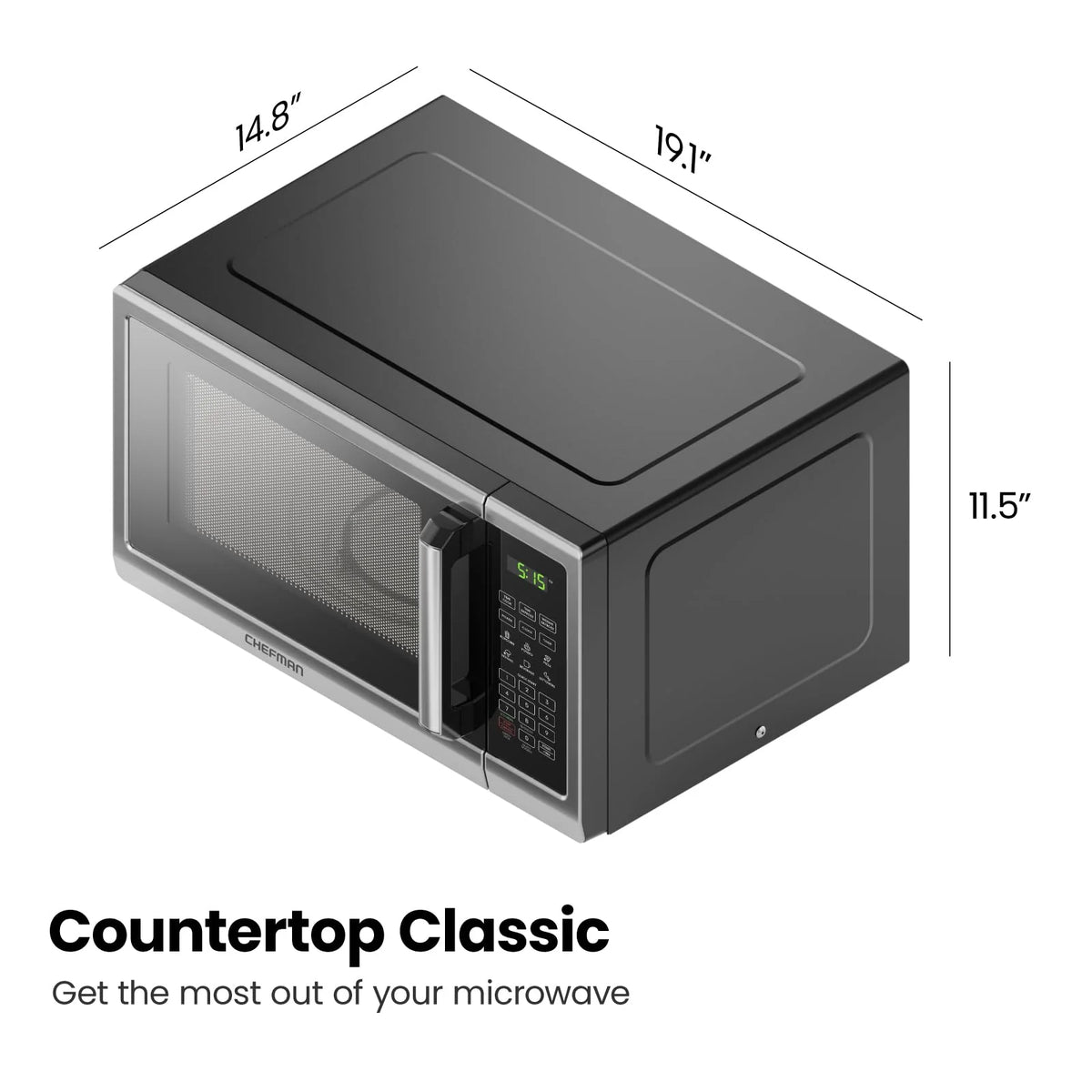 2026 Counter microwave Chef Stainless Essentials