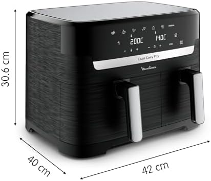 2026 Moulinex air fryer two compartments, very large capacity 11L, 10 people, 7 Automatic programs, oil-free fryer, Digital t