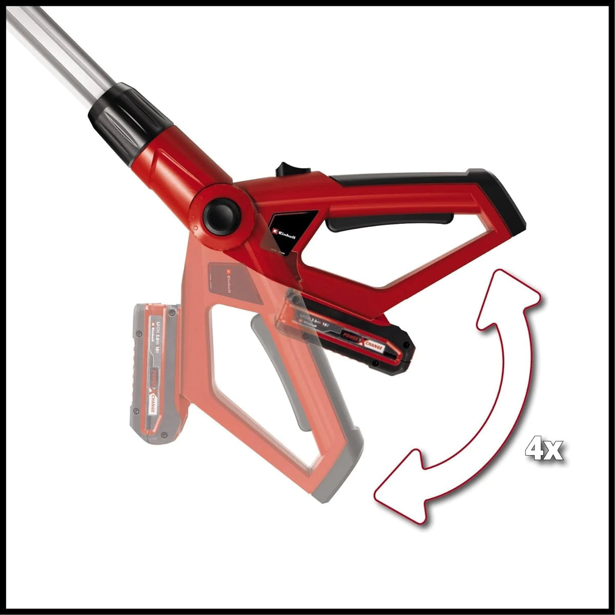 2026 Einhell GE-HC 18 Li T Cordless 2-in-1 Hedge Trimmer and Pole Saw, Tool Only