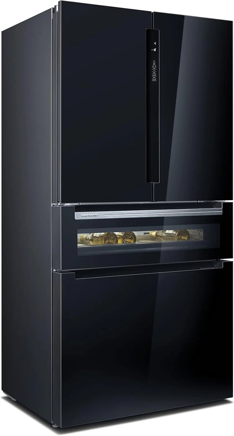 2026 SIEMENS KF96NVPEA iQ300 multi-door refrigerator, 183 x 91 cm, 405 L cooling & 200 L freezing, hyperFresh longer freshnes