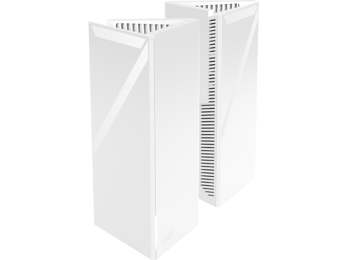 MSI Roamii BE Lite Mesh System - 2 Pack (WiFi 7, BE 5000, Up to 5,800 sq.ft. of Coverage, Supporting 120+ Devices, 2.5Gbps Ethernet Port, MU-MIMO MLO)