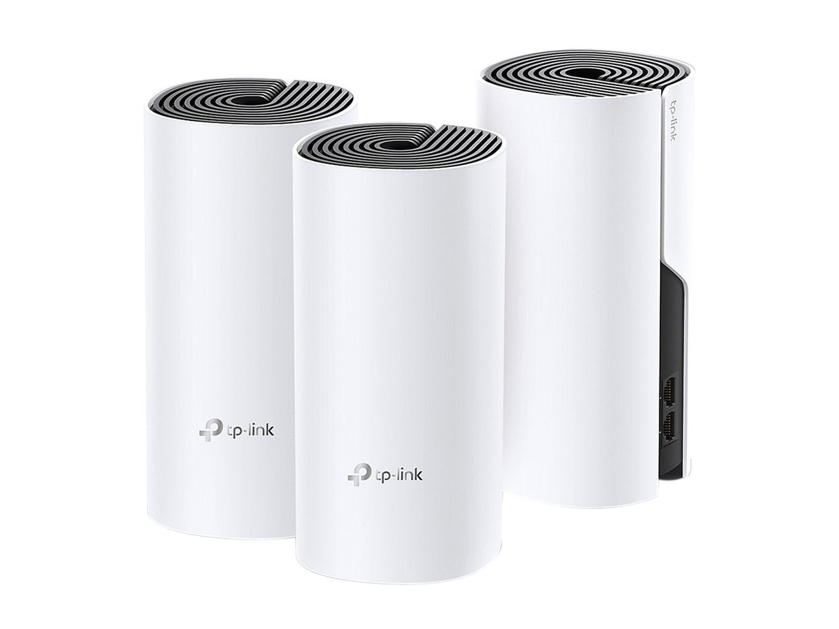 TP-Link Deco M4 (3-Pack) AC1200 Whole Home Mesh Wi-Fi System – Seamless Roaming, Adaptive Routing