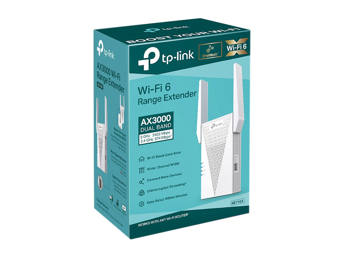 TP-Link RE715X AX3000 Mesh WiFi 6 Extender