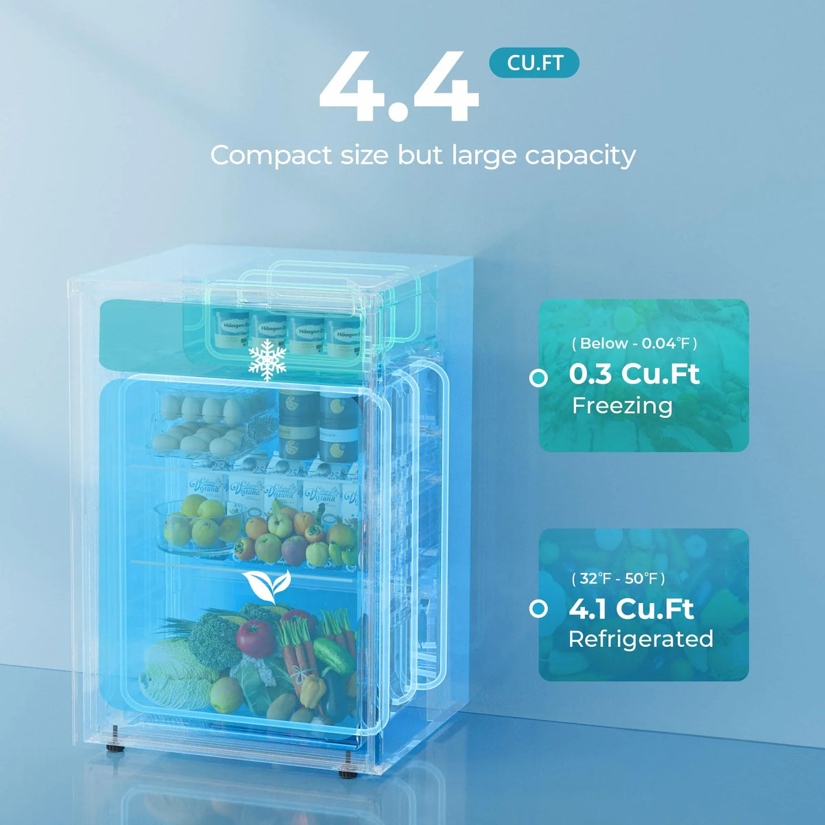 2026 EUHOMY 2025 mini-fridge with compact freezer. Single door