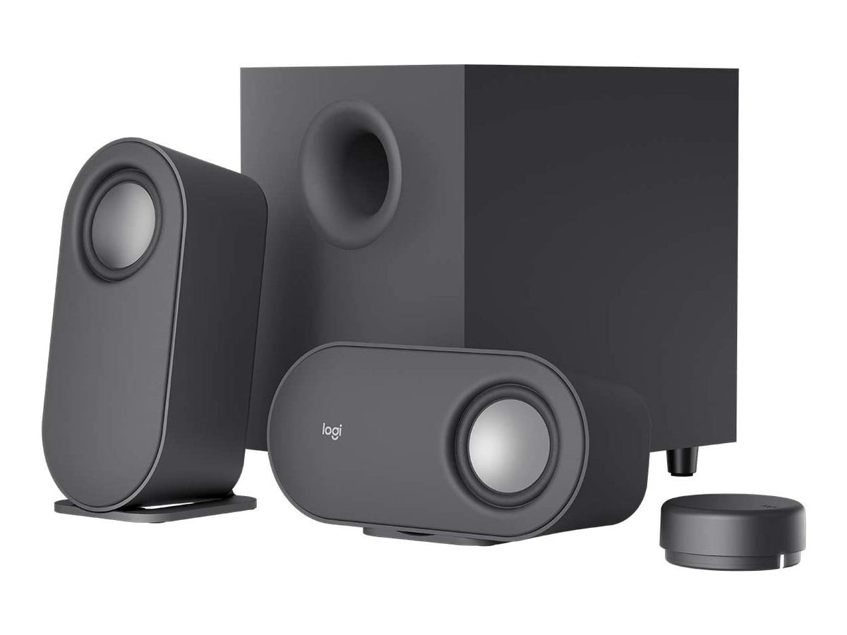 Logitech Z407 Bluetooth Computer Speakers with Subwoofer and Wireless Control, Immersive Sound, Premium Audio with Multiple Inputs, USB Speakers
